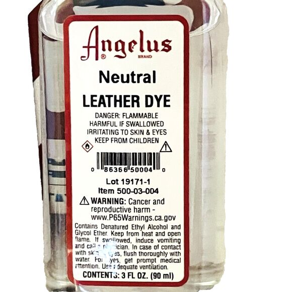 NEW Angelus Leather Dye 2 Jet Black Neutral 3 Ounce Applicators Shoe Craft Purse - Picture 3 of 9
